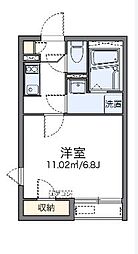レオネクストベガ海運町 1Kの間取図画像