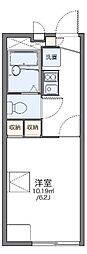 レオパレス千守 1Kの間取図画像