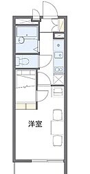 レオパレスSUSANO 1Kの間取図画像