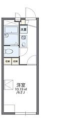 レオパレスHANAMIZUKI 1Kの間取図画像