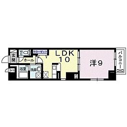クロシェット2 1LDKの間取図画像