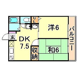 シティハイム長田 2階/202