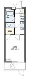 レオパレスリバービレッジ 1Kの間取図画像