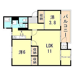 北須磨団地 C−3棟 3階/306