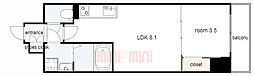 LIVIAZKOBELaMer 1LDKの間取図画像