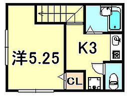 マウンテンハウス1 1Kの間取図画像