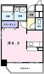 コンフォルト・水笠 ワンルームの間取図画像