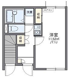 レオネクスト三宮 1Kの間取図画像