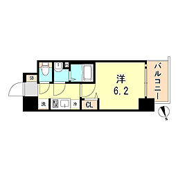 ファステート神戸ハーバーランド 1Kの間取図画像