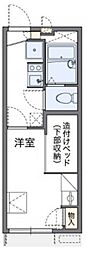 レオパレス野崎通B 1Kの間取図画像