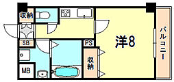 リアライズ神戸WEST 1Kの間取図画像