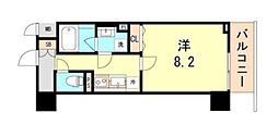 BONNY元町 1Kの間取図画像