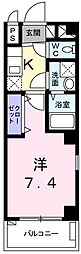 サンモールアベニュー 1Kの間取図画像