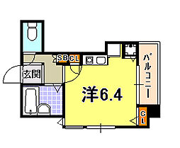 マンションマイウェイ 1Kの間取図画像