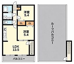オリエントシティ神戸北野 ワンルームの間取図画像