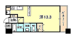アーバネックス神戸駅前 ワンルームの間取図画像