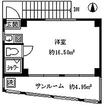 ハウスポート中野駅前ビル 3F ｜ 東京都中野区中野５丁目14-5（賃貸マンション1R・3階・16.50㎡） その2