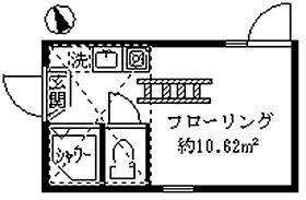 フェリススワン 205 ｜ 東京都中野区鷺宮３丁目12-7（賃貸アパート1R・2階・10.62㎡） その2