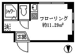 プレシャス野方 ワンルームの間取図画像