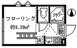 フェリスプリマ ワンルームの間取図画像