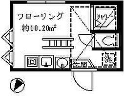 シエスタ沼袋 ワンルームの間取図画像