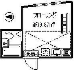 ライフピアポロネーズ ワンルームの間取図画像