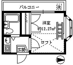ライフピアパラダイス 1Kの間取図画像