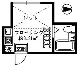 ライフピアエメラルド ワンルームの間取図画像
