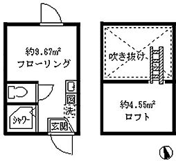 ソフィアサテライト ワンルームの間取図画像