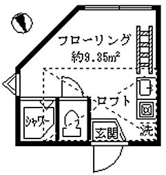 グレーススペイス ワンルームの間取図画像