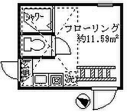 フェリスプロミス ワンルームの間取図画像