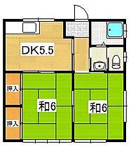 コーポ石塚 201 ｜ 神奈川県小田原市前川170（賃貸アパート2DK・2階・39.25㎡） その2