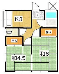 杉山アパート 1階/101