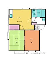 栃木県塩谷郡高根沢町石末（賃貸アパート2DK・1階・43.47㎡） その2