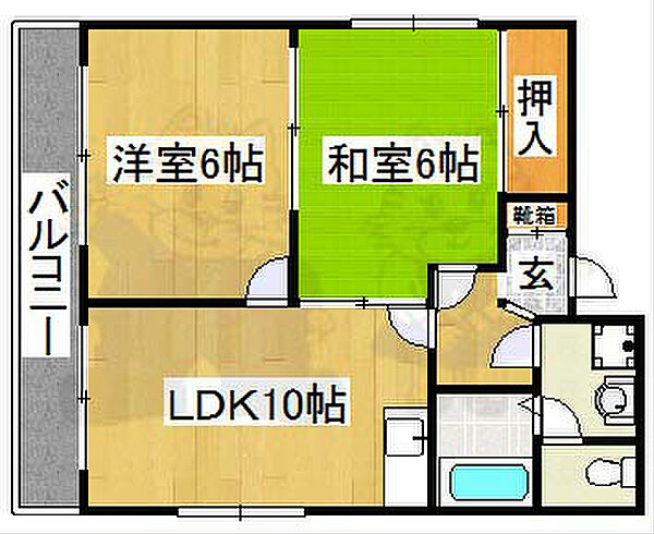 グレースアン ｜大阪府堺市堺区熊野町東３丁(賃貸マンション2LDK・3階・51.00㎡)の写真 その2