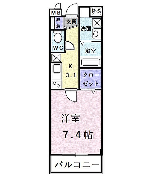 大阪府堺市中区深井沢町(賃貸マンション1K・3階・26.96㎡)の写真 その2