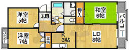 サンモール田中 3LDKの間取図画像