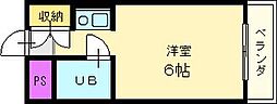 ハイツイーグレット 1Kの間取図画像