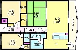 CORALGABLES 3LDKの間取図画像