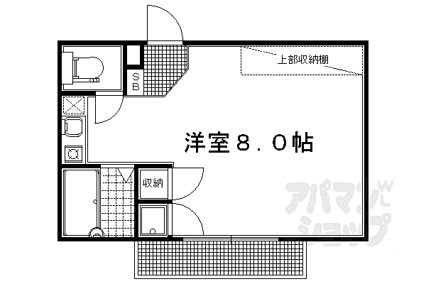 サンテラス一乗寺 101｜京都府京都市左京区一乗寺薬師堂町(賃貸マンション1R・1階・19.87㎡)の写真 その2