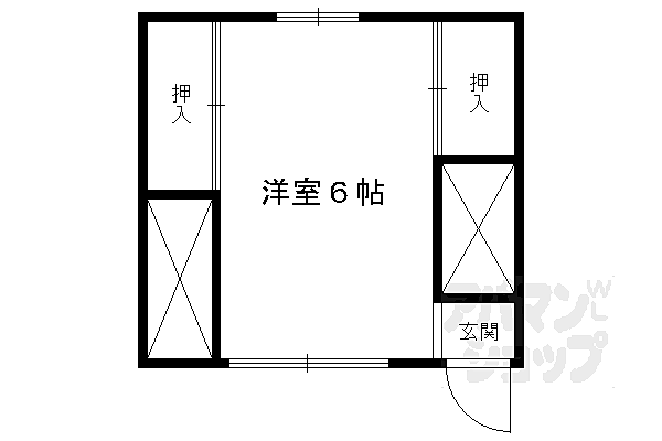 京都府京都市北区上賀茂山本町(賃貸アパート1R・2階・11.00㎡)の写真 その2