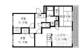 京都府京都市北区上賀茂岡本口町（賃貸アパート3LDK・1階・66.76㎡） その2