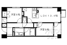 京都府京都市中京区衣棚通御池下る長浜町（賃貸マンション2LDK・3階・56.84㎡） その2