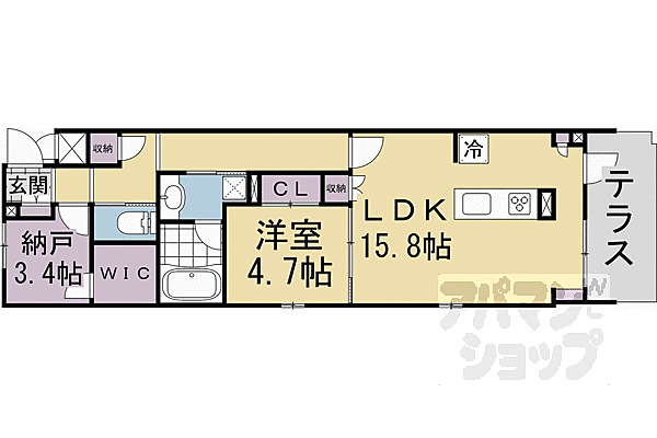 京都府京都市上京区武者小路通室町東入梅屋町(賃貸マンション1SLDK・1階・64.21㎡)の写真 その2