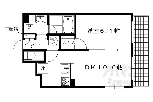 プレサンス京大前 306｜京都府京都市左京区田中門前町(賃貸マンション1LDK・3階・39.78㎡)の写真 その2