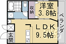 京都府京都市北区衣笠東開キ町（賃貸マンション1LDK・2階・32.24㎡） その2