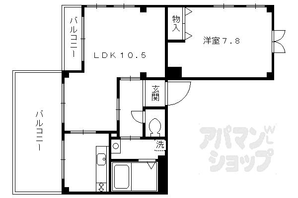 ノーベルテラス稔 501｜京都府京都市左京区田中下柳町40(賃貸マンション1LDK・5階・51.11㎡)の写真 その2