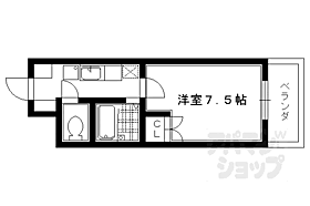 京都府京都市北区上賀茂蝉ケ垣内町（賃貸マンション1K・3階・21.45㎡） その2