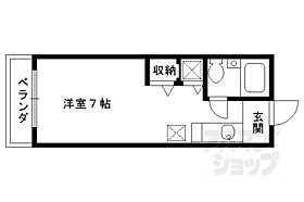 セジュール高見 107 ｜ 京都府京都市左京区北白川下池田町（賃貸アパート1R・1階・18.00㎡） その2