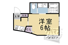 おーりとーり3 103 ｜ 京都府京都市左京区一乗寺河原田町（賃貸マンション1K・1階・20.16㎡） その2